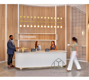 <span class=keywords><strong>Comptoir</strong></span> moderne en bois blanc avec laçage, bureau de réception en bois pour salon de beauté - Product Image 6
