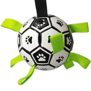 Toptan Kayışlı İnteraktif Futbol Topu Açık Hava Köpek Oyun Futbolu Oyuncakları Evcil Hayvan Zeka Geliştirme Topu Dayanıklı Malzemeden Üretilmiştir - Product Image 4