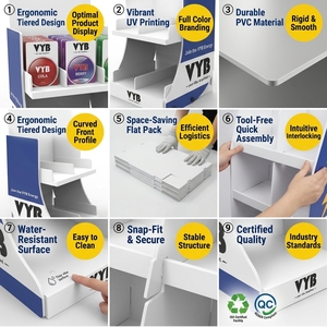 Présentoir de comptoir personnalisé en PVC pour snus, support pour sachets de nicotine, étagère de point de vente pour tabac, support pour boîtes de Zyn Velo Dip, pour magasin de tabac - Product Image 5