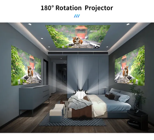 جهاز عرض بيكو صغير محمول مع مصباح LED لعرض المرآة على نفس الشاشة لأضواء الإعلانات - Product Image 2