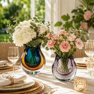 <span class=keywords><strong>Vase</strong></span> en verre artistique en forme de hibou, <span class=keywords><strong>vase</strong></span> à fleurs épais soufflé à la main pour centre de table et décoration intérieure - Product Image 4