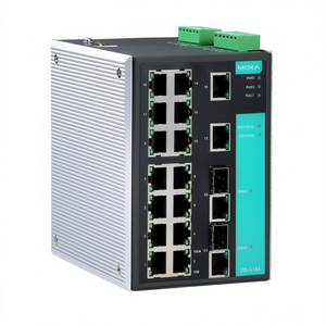 สวิตช์อุตสาหกรรม Moxa EDS-518A แบบจัดการได้ 16 พอร์ต อีเธอร์เน็ต ติดตั้งบนราง DIN - Product Image 2