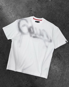 T-shirts personnalisés en gros pour femmes, style streetwear, col rond, imprimés DTG, effet vintage délavé à l'acide, 100% coton, coupe oversize, tricotés - Product Image 1