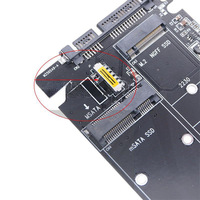 Carcasa Externa para Disco Duro SSD M2 a SATA3, Adaptador de Puerto Serial NGFF/mSATA, Tarjeta Adaptadora de Doble Uso, Dos en Uno, en Stock