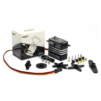 Servomoteur HV 180 degrés entièrement métallique 40 kg sans balais, compatible avec les voitures RC 1/8 1/10, compatible avec Arduino/Raspberry Pi