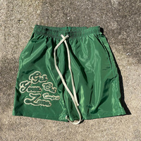 Shorts en nylon personnalisés pour hommes, été, élasthanne, coupe-vent, polyester, cargo, shorts brillants pour hommes, 100% nylon