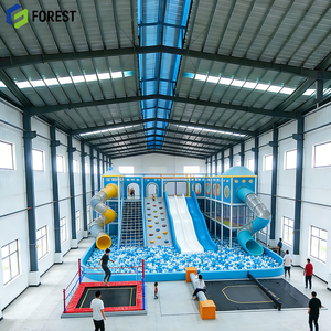 Steel Structure <b>Trampoline</b> Arena Advanced Long Lasting Outdoor Dodgeball Court Activity Center Zone Professional - Product Image 1