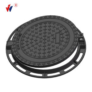 연성 철 EN124 B125 블랙 구두약 맨홀 커버 유럽 시장 잘 커버 맞춤형 그래픽 페인팅 라운드 커버 - Product Image 5