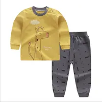 Conjunto de roupas de bebê, conjunto de 2 peças de roupas de algodão para meninos e meninas