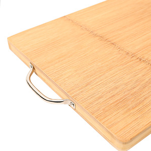 Juego de tablas de cortar de bambú rectangulares con asa para uso en la cocina - Product Image 4