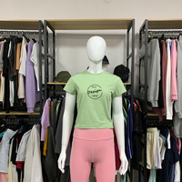 Women's Super Soft Cotton Spandex Loose T Shirt 180GSM Thin Breathable Crop Baby Tee Custom Screen Print Eco-Friendly