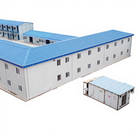 Bâtiment moderne en structure préfabriquée en acier, hangar préfabriqué pour avions, cabine modulaire portable, appartement industriel
