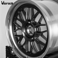 Ruedas Forjadas de 2 Piezas Viorock Chrome Concave Monoblack 5x114.3 5x130 5x120 para Autos de Lujo, Compatibles con BMW, AUDI, Tesla FK8 FL5