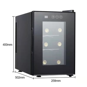 Nevera Eléctrica Comercial Portátil de 16L para 6 Botellas, Enfriador de Vino con Puerta de Vidrio Aislante y Control Automático - Product Image 4