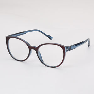 Gafas de lectura cómodas redondas multicolores con logotipo personalizado de plástico unisex OEM al por mayor - Product Image 4