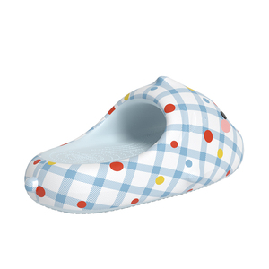 Dép cá mập họa tiết kẻ caro, đậu cầu vồng, trái tim, đế dày EVA, mẫu mới 2025, thiết kế độc quyền, bán buôn cá mập - Product Image 6