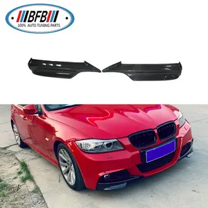 カーボンファイバー Mテックタイプ フロントバンパーリップスポイラー スプリッター 2個入り 3シリーズ E90 MT プレLCI用 - Product Image 1