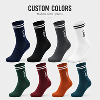 Chaussettes de cyclisme personnalisées avec logo, chaussettes de sport athlétiques pour le vélo, chaussettes de compression respirantes en maille, OEM ODM