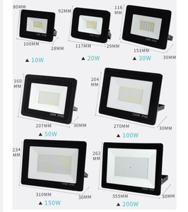 Đèn Pha <span class=keywords><strong>LED</strong></span> 30W 50W 100W 150W 200W 300W Siêu Mỏng Cao Lumen Đèn Chiếu Sáng Ngoài Trời 85-265V Ngoài Trời IP68 Chống Thấm Nước - Product Image 6