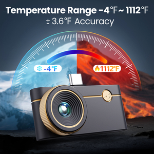 กล้องถ่ายภาพความร้อน P3 <span class=keywords><strong>512</strong></span>*384 xจบความละเอียด600 ℃ ช่วงอุณหภูมิสูงสำหรับโทรศัพท์ <span class=keywords><strong>iPhone</strong></span> และ Android กล้องจับความร้อน - Product Image 4