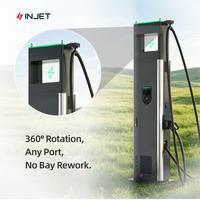 Système de charge CC divisé INJET New Satellite CCS2 480kW-1920kW avec refroidissement air/liquide et gestion de charge intégrée au réseau commercial