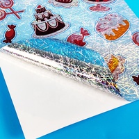 Vente en gros d'étiquettes en papier jet d'encre vide Make Oem Bon marché Ruban argenté Fabricant d'autocollants hologrammes Autocollants holographiques personnalisés en vinyle