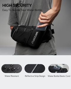 Muestra gratuita de botella de agua deportiva con funda acoplable a los cinturones. Gorro sin mordida Hidratación rápida para correr diariamente, Maratón - Product Image 6