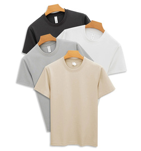 T-shirts pour hommes personnalisés à impression douce et rafraîchissante, coupe classique, haute qualité, 220 GSM, en coton mercerisé uni et lyocell - Product Image 5