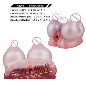 Geeeba फंतासी जानवर पुरुषों के लिए गाय स्तन बिल्ली मुर्गा मुर्गा मुर्गा मुर्गा 4 स्तनों डिजाइन ओनाहोल खिलौने - Product Image 3