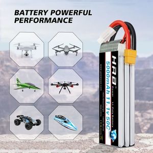<span class=keywords><strong>HRB</strong></span> 5000mAh แบตเตอรี่3S 11.1V 50C Lipo สำหรับรถ RC/เครื่องบิน RC - Product Image 3