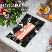 Sacs sous vide en nylon plastique de qualité alimentaire transparents et noirs pour aliments 40x60 cm