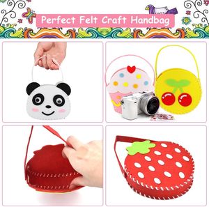 Bán buôn miễn phí vận chuyển dễ dàng sinh thái thân thiện xách tay nhỏ handmade DIY tùy chỉnh vải cảm thấy hàng thủ công túi may Kit cho trẻ em - Product Image 3