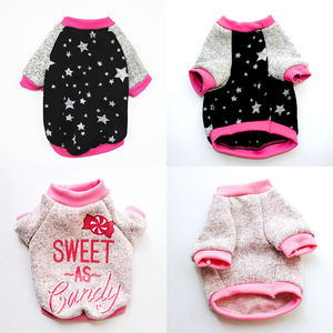 도매 맞춤 프린팅 반려동물 의류 겨울용 따뜻한 두꺼운 후드티 면 니트 강아지 스웨터 - Product Image 4