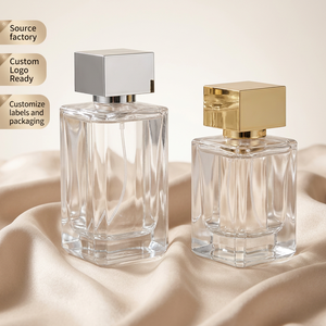 <span class=keywords><strong>Flacon</strong></span> de <span class=keywords><strong>parfum</strong></span> carré en verre transparent <span class=keywords><strong>vide</strong></span> de 30 ml, 50 ml, 100 ml avec pompe, fond épais, pour le stockage de parfums (compatible Chanel) - Product Image 2