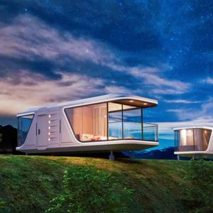 Villa préfabriquée de luxe de 2 chambres à coucher prête à expédier maison modulaire <span class=keywords><strong>en</strong></span> acier maison <span class=keywords><strong>bateau</strong></span> hôtel flottant autres petites maisons - Product Image 3