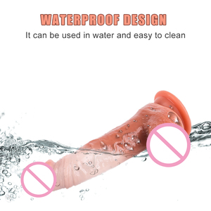 Fabrika fiyat 7.6 inç pürüzsüz yüzey yeni zanaat gerçekçi simülasyon uzun büyük kafa dev Dildos - Product Image 3