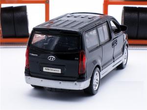 장난감 자동차 모델 스타렉스 1:32 모델카 사운드 및 라이트 풀백 다이캐스트 자동차 4S 매장 선물 골드 색상 - Product Image 4