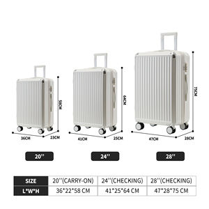 Neues Design Kosten leistung Harts chale Tragbares ABS Handgepäck-Sets mit Getränke halter und 14-Zoll-Kunststoffkoffer - Product Image 6