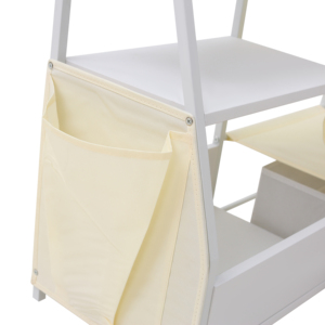 Libreria per Bambini e Contenitore Giocattoli, Scaffale per Libri per Bambini Piccoli, Libreria per Neonati per Cameretta, Organizzatore Giocattoli <span class=keywords><strong>Montessori</strong></span>, Bianco - Product Image 3