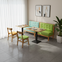 Chaise de café-bar en bois massif pour hôtels restaurants occidentaux magasins de thé au lait magasins de boissons froides canapé de siège de carte transparent pour les aires de repos