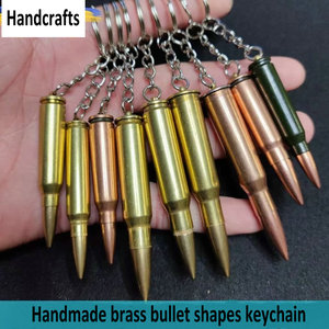 Portachiavi in metallo di lusso con logo personalizzato Multi bullet forme promozionali portachiavi in ottone materiale - Product Image 4