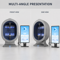 Analyseur d'images cutanées numérique X5 Pro AI avec capot invisible, caméra 36MP et pièce à main pour l'examen du cuir chevelu, pour les soins en salon