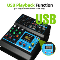 RAYHAYES RG06X Mixeur audio professionnel Mixeur professionnel avec port USB Mixeur Bluetooth Amplificateur