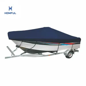 HOMFUL Center Console Boat Cover Fishing Marine Boat Cover Waterproof 600D Pigment poliestere - Product Image 1