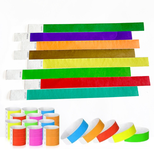 Pulseras de Papel Desechables Impermeables, 17 Colores Disponibles, 100-1000 Unidades, Cierre Adhesivo para <span class=keywords><strong>Eventos</strong></span>, Fácil Aplicación, Control de Asistencia - Product Image 2