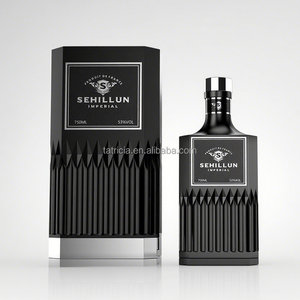 Fournisseurs de bouteilles de 700 ml et 1 litre, brandy, tequila, spiritueux, vodka, whisky, idée de luxe, bouteille en verre carrée vide, bouchon, carton, décalcomanie, vente en gros - Product Image 3
