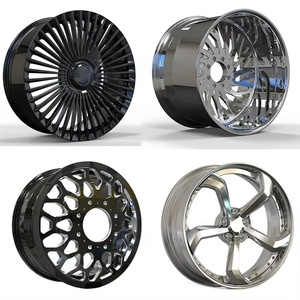 Cerchi in Lega Forgiati Concavi Cromati da 22, 24, 26 Pollici, Design Forgiato, Cerchi Cromati da 26 Pollici - Product Image 2