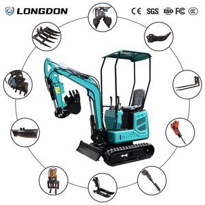 Mini-excavatrice de 1,2 tonne, petite pelle sur chenilles avec moteur EPA, compacte et hydraulique, pour jardin, ferme et construction - Product Image 2