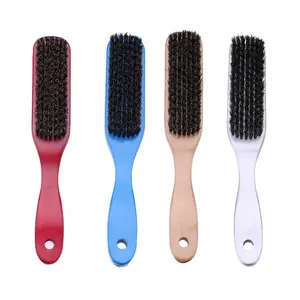 Wood Handle Hair Brush Hard Boar Bristle Combs For Men Women Hairdressing Hair Styling Beard Comb Brush