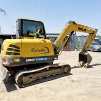Mini-Excavatrice sur Chenilles Hydraulique E660FL de 6/7/8 Tonnes avec Moteur et Boîte de Vitesses – Engin de Terrassement Compact d'Occasion